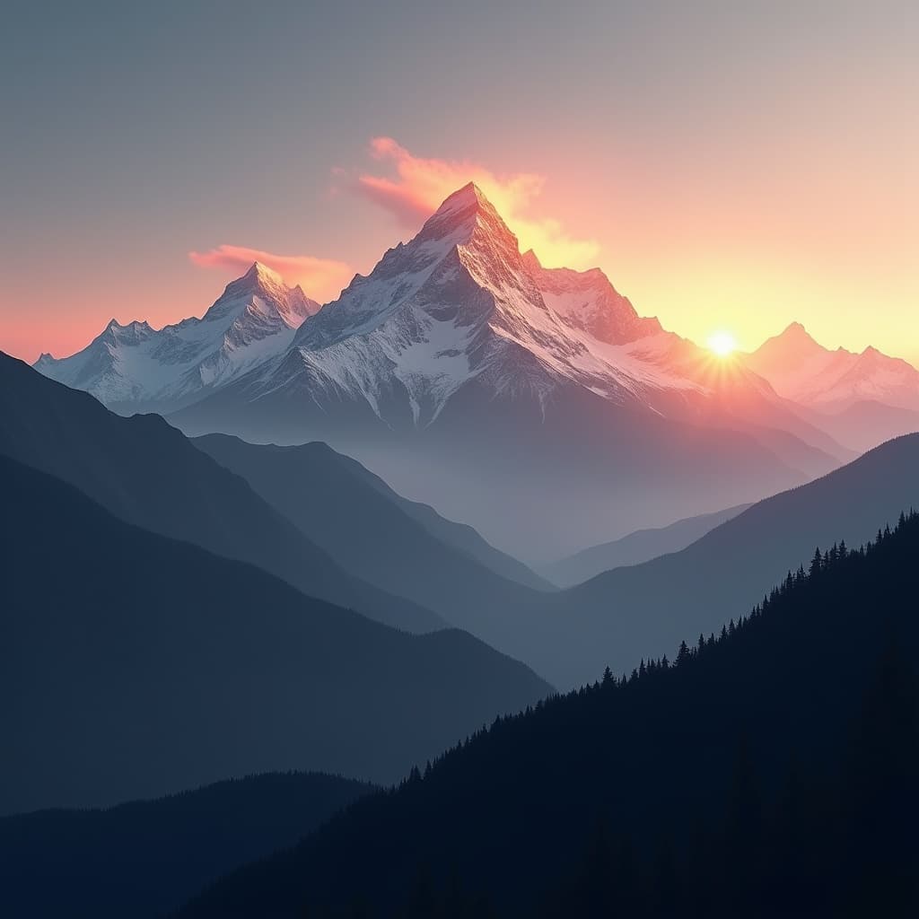 The scene is set outdoors during the gentle transition from dusk to night.