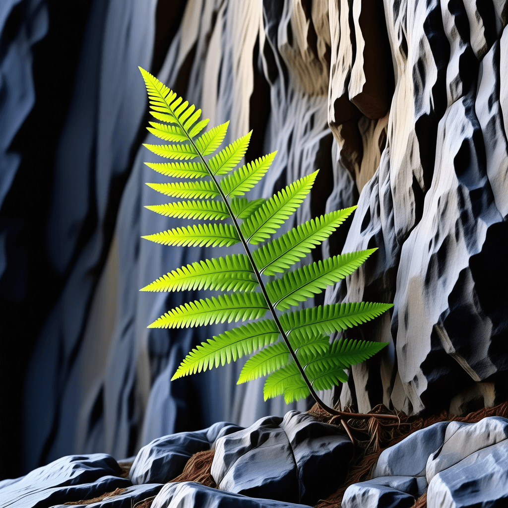 The scene is set in a dim, natural outdoor environment, seemingly in a forest or a dense thicket.