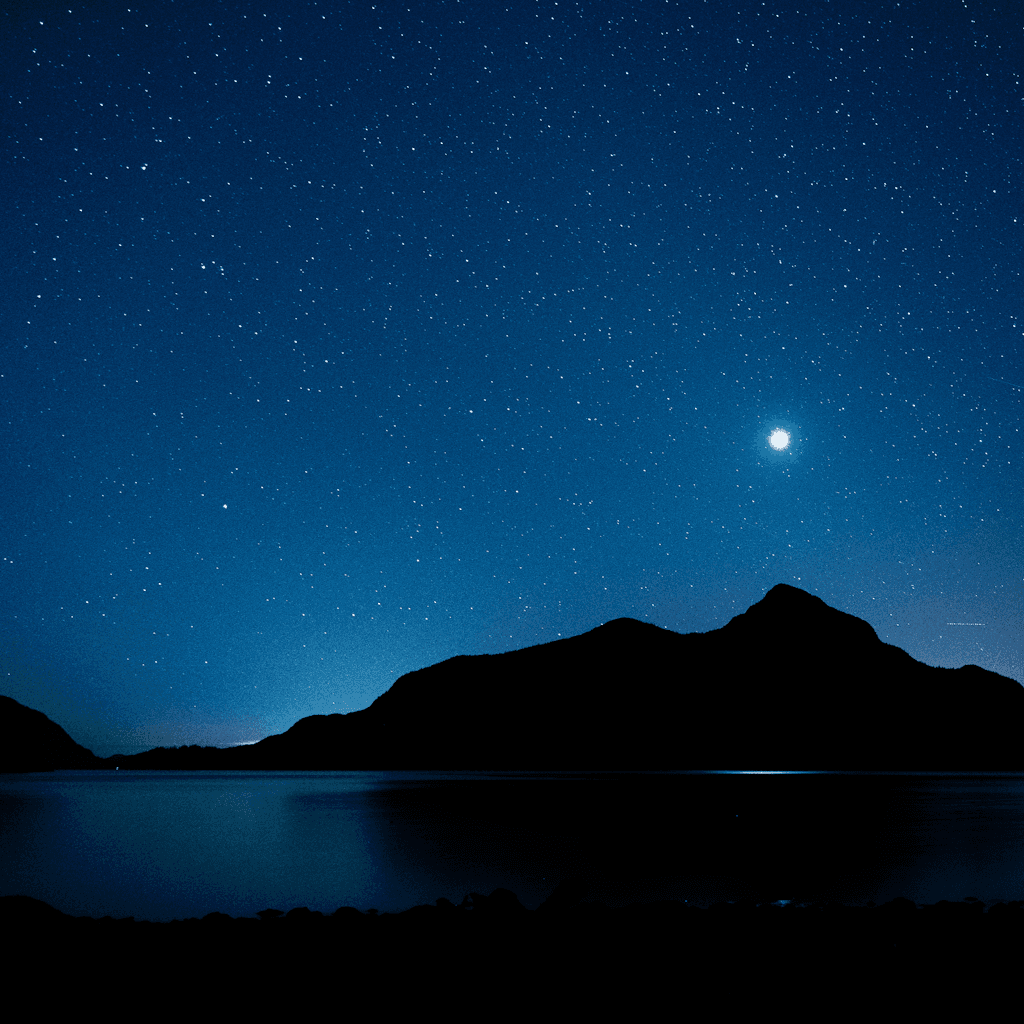 The scene is set outdoors at night.