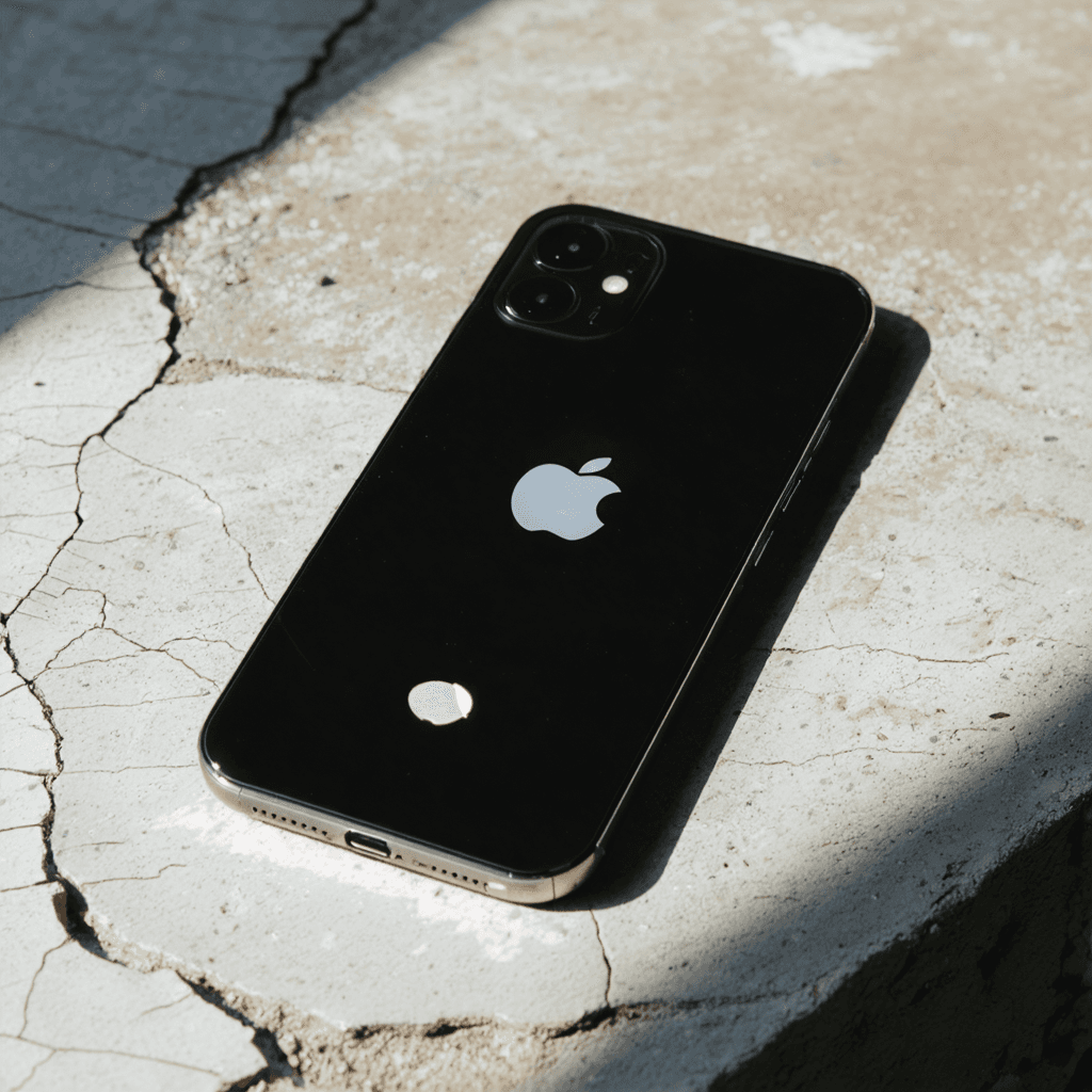 The scene is set indoors with a cracked concrete surface forming the backdrop.
