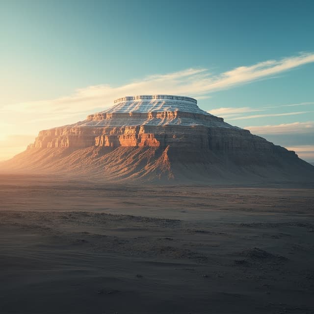 The scene is set outdoors, showcasing a vast natural landscape during the day.