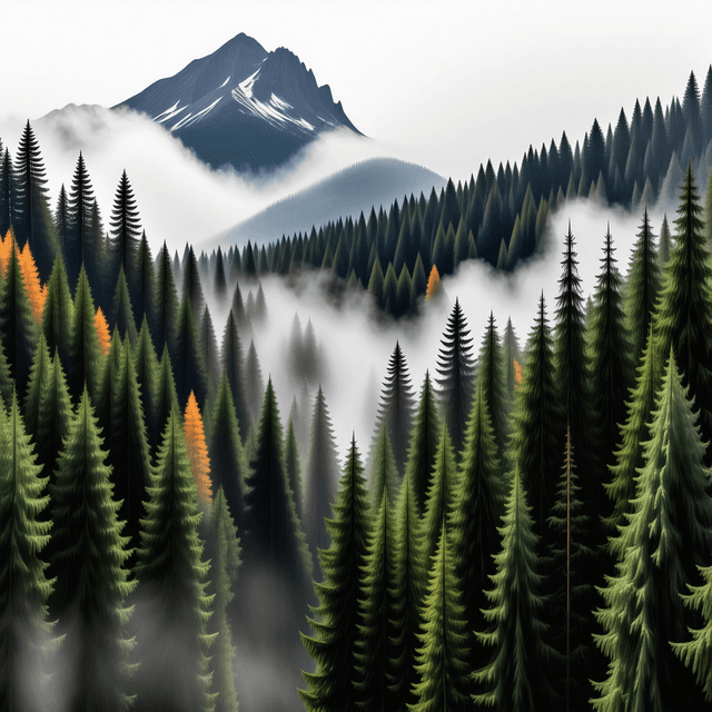 The scene is set outdoors during what seems to be an overcast day, as the light appears subdued and muted, adding a serene and somber atmosphere.