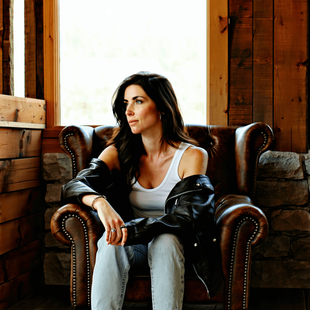 The scene is set indoors, possibly in a warmly lit, cozy room.